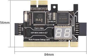 TL611 Pro Universal Laptop and PC PCI PCI-E mini PCI-E LPC motherboard Diagnostic Analyzer Tester Debug Cards upgraded TL460S