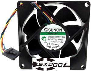 Original SUNON 89R8J-A00 MF80251V2-Q010-S99 8025 12V 3.60W Dell molex connector 4-wire 5-hole