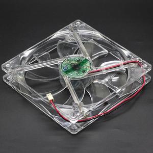 Global fan 14cm 14025 computer chassis power cooling fan 12V 0.5A 140mm transparent Purple LED cooler 2-Wire 2-pin S1402512HH