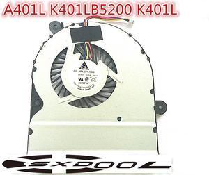 New For ASUS A401L K401LB5200 K401LB V405L A401U laptop fan