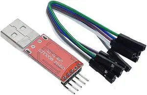 HiLetgo CP2102 USB 2.0 to TTL Module Serial Converter Adapter Module USB to TTL Downloader With Jumper Wires HiLetgo CP2102 USB 2.0 to TTL Module Serial Converter Adapter Module USB to TTL Downloader With Jumper Wires