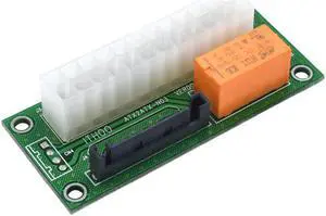 ATX 24Pin to Molex SATA Dual PSU Power Supply Sync Starter Extender Cable Card For BTC Miner Machine