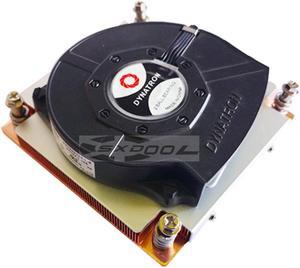 TOP MOTOR 1U intel 1200 115X CPU ITX violent fan ultra-thin VC uniform temperature plate server radiator 7000RPM For T498 160W