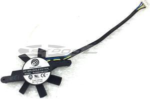 POWER LOGIC PLD05010S12HH 12V 0.25A Fan blade diameter 46mm, 58MM hole pitch Graphics card fan 4-wire 4-pin