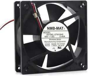 NMB 5015KL-07W-B49 12.7CM 127mm 12738 DC 48V 0.46A Server Inverter Cooling Fan 127X127X38mm 4000RPM High Speed CFM 180CFM