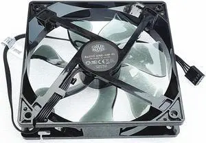For cooler master T400 T4xx T6xx Blizzard fan 12025 12CM CPU chassis cooling 4-wire speed regulation Red LED light A12025-16RB-4BP-F1 DF1202512RFHN