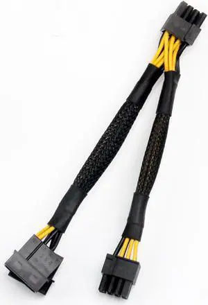 GPU 8Pin male to (8pin+daul molex 6pin)adapter cable  computer graphics power cable