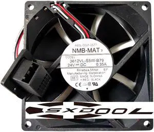 NMB 3612VL-S5W-B79 for A90L-0001-0577 Fanuc 24V fan 9WF0924H203 9WF0924H205 Eliminate machine alarms cooling fan NMB 3612VL-S5W-B79 for A90L-0001-0577 Fanuc 24V fan 9WF0924H203 9WF0924H205 Eliminate machine alarms cooling fan