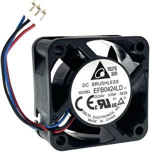 delta EFB0424LD DC 24V 0.05A Server Square Fan 3-wire 40x40x20mm 40mm cooling fans