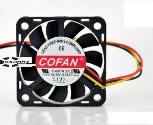 COFAN F-4007H12C 12V 0.16A 4CM 40*40*7MM cooling fan