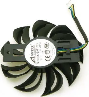 75mm APISTEK GA81B2U -PFTA 12V 0.38A 4Pin  VGA Fan For RX560 RX460 Dataland POWERCOLOR RX cooler