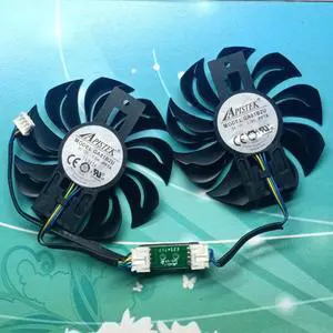 A pair include electronic board For DATALAND RX460 2G 4G RX550 RX560 graphics card fan original APISTEK GA81B2U 12V 0.38A A pair include electronic board For DATALAND RX460 2G 4G RX550 RX560 graphics card fan original APISTEK GA81B2U 12V 0.38A