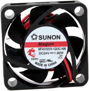SUNON MF40102VX-1Q03C-A99 Server Cooling Fan DC 24V 1.92W 40x40x10mm 2-Wire