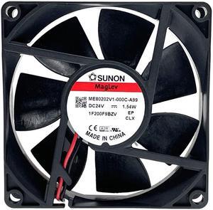 PC Cooling Fan ME80202V1-000C-A99 ME80202V1-000U-A99 New Original for Sunon,8020 80mm 8cm 80X80X20mm DC 24V Fan 3400RPM