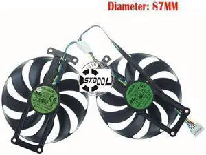 87MM T129215BU DC12V 050AMP Graphics card fan for ASUS GTX1660 O6G GAMING  1660Ti/S RTX2060 2070 daul fan Long bracket style