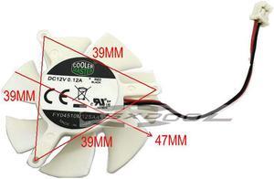 New 47mm FY04510M12SAA 12V 0.12A ATI 9600 X1300 X700 graphics fan