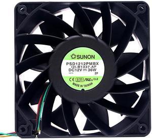 6000RPM 120mm High Speed PWM Cooling Fan,for Sunon PSD1212PMBX 120X120X38mm 12V 36W 4 wire Axial Miner Mining Computer Fans