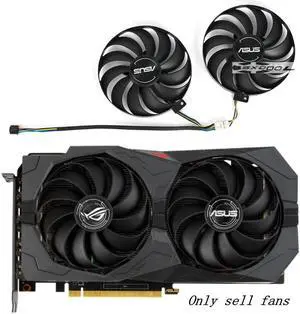 95mm For ASUS ROG-STRIX-GTX1650S GTX1660S-A6G-GAMING Raptor graphics fan FirstD FDC10U12S9-C DC12V 0.45A (A Pair)round fans