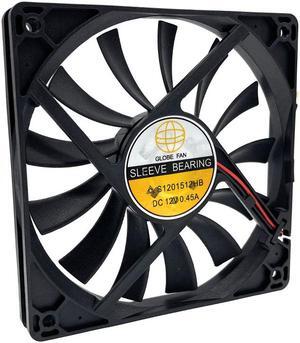 S1201512HB 120mm 15mm Slim Computer PC Cooling Fan,120X120X15mm DC 12V Sleeve Bearing 0.42A High Speed CFM Cooler