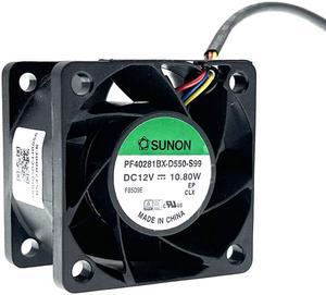 New 40mm 4cm High Speed CFM Case Cooling Fan,PF40281BX-D550-S99 for Sunon 40X40X28mm 4028 12V 10.80W 20000RPM 4wire Mini Fans