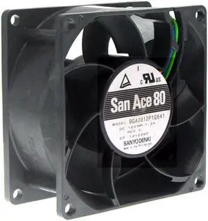 High Speed 12V Ball Bearing Cooling Fan 80mm X 80mm X 38mm 9GA0812P1G641 1.2A 9950RPM,for Miner Fan Powerful Cooler