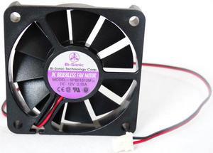 1pcs New 60mm Slim Cooling Fan 6cm 12V For Bi-Sonic SP601012M 6010 12V 0.15A 60X60X10mm CPU Power Silent Cooling Fan