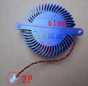 New original  For sapphire HD4350 4550 5.5cm  graphics card radiator fan, hole pitch 6.1CM