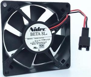 Nidec D08A-24TS2 DC24V 0.23A 8cm 8025 2-wire inverter cooling fan
