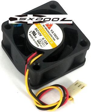Original Y.S.TECH FD124020EB 12V 4CM 4020 3-wire 3-pin cooling fan
