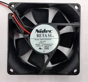 D08T-24TS4 09 24v 0.26A 8cm Nidec 8025 high air volume inverter chassis fan