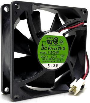 PUDC24B4 80mm 8025 DC 24V 0.07A 8cm Mute Silent Quiet Industrial Equipment Packer Power Supply Chassis Fan