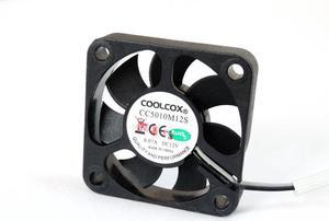 Mute 50mm 5cm Cooling Fan, for COOLCOX CC5010M12S DC 12V 0.07A 5CM 50x50x10MM 2Line Computer Silent Small Mini Cooling Fan