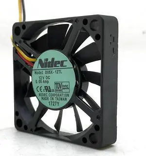 50mm 5CM Cooling Fan 5010 DC 12V D05X-12TL Dual Ball Bearing CPU Speed Measurement Industrial Computer North South Bridge Silent