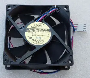 80mm 8cm PWM CPU Cooling Fan AD0812MB-A7BGL New for ADDA 8025 Double Ball DC 12V 0.15A Mute Silent Quiet Temperature Control