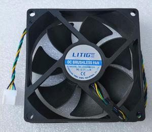 92mm 90mm Mute PC Cpu PWM Cooling Fan,D9225B12H 92x92x25mm DC 12V 0.2A Low Noise Speed Control Cooler