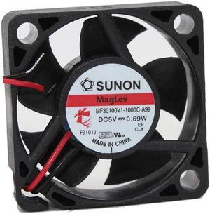 MF30100V1-1000C-A99 30mm 3cm DC 5V Mute Cooling Fan,30X30X10mm 0.69W 23DBA for Hard Disc,Projector Mini Micro Axial Cooling Fan