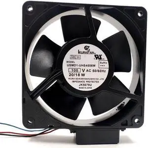 120mm AC 100V Metal Cooling Fan Ikura USMD1-UHS4506W 120X120X38mm 12cm 12038 20/18W High Tempreture Resistance