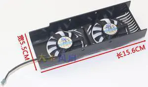 New original For MSI GTX1650 half-height knife card graphics cooling fan 156mm x 55mm x29mm
