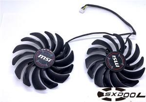 For MSI GeForce RTX 2070 GAMING Z 8G graphics card fan PLD10010B12HH 2-in-1 fan
