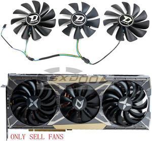 For DATALAND RX 5600XT 5700XT 5700 X Ares X War Demon Mute graphics card fan A set of three