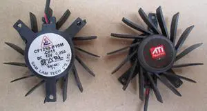 For ATI CF1250-B10M graphics card fan, isosceles 26*35*35mm, fan blade diameter 45mm