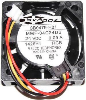 For inverter ABB FANUC server cooler Melco 4cm 4015 40*15mm MMF-04C24DS RCB CB0479-H01 24V 0.09A 3 Wires 3 Pins Case fan