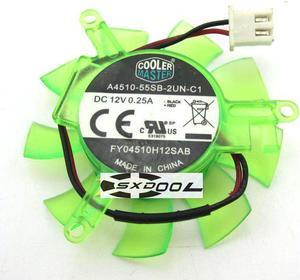 For cooler master A4510-55SB-2UN-C1 FY04510H12SAB graphics card cooling fan 12V 0.25A