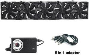 12cm 120mm High Speed Large Air Flow 110V 220V BTC LTC Mining Machine Workstation Cabinet Graphics Card Rack Cooler Cooling Fan