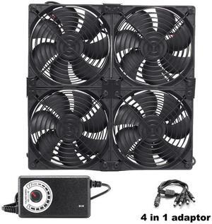 12cm 120mm High Speed Large Air Flow 110V 220V BTC LTC Mining Machine Workstation Cabinet Graphics Card Rack Cooler Cooling Fan