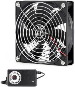 12cm 120mm High Speed Large Air Flow 110V 220V BTC LTC Mining Machine Workstation Cabinet Graphics Card Rack Cooler Cooling Fan