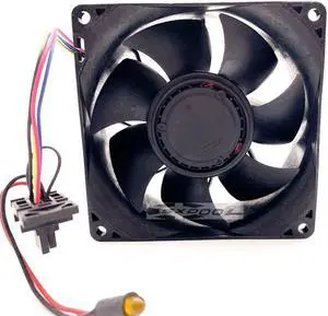 Original Nidec violent cooling fan V92E12BUA7-57 12V 3.24A 9cm 9238 4-wire server original interface w/ temperature sensor P/N:44E4866