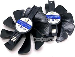 For Sapphire RX580 RX588 570 480 470 Graphics cooler 95mm CF1015H12D DC12V Platinum/Super Platinum/Overseas Version cooling fan (1 Pair)