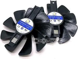 For Sapphire RX580 RX588 570 480 470 Graphics cooler 95mm CF1015H12D DC12V Platinum/Super Platinum/Overseas Version cooling fan (1 Pair)