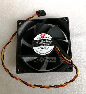 For Dell OptiPlex 390 790 990 3010 SFF Chassis Fan 99GRF SUPERRED CHB0812DS -R5 8cm DC12V cooling fans